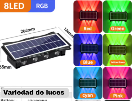 lampara de pared solar+Envio gratis